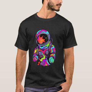 Psychedelic Astronaut Trippy Summer Festival T Shirt