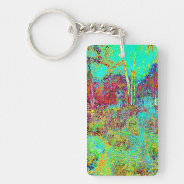 Psychedelic Autumn Guld och Aqua Garden Ligcape (Framsidan)