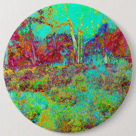 Psychedelic Autumn Guld och Aqua Garden Ligcape Knapp