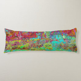 Psychedelic Autumn Guld och Aqua Garden Ligcape Kroppskudde