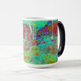 Psychedelic Autumn Guld och Aqua Garden Ligcape Magisk Mugg