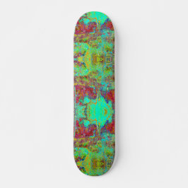 Psychedelic Autumn Guld och Aqua Garden Ligcape Mini Skateboard Bräda 18,5 Cm