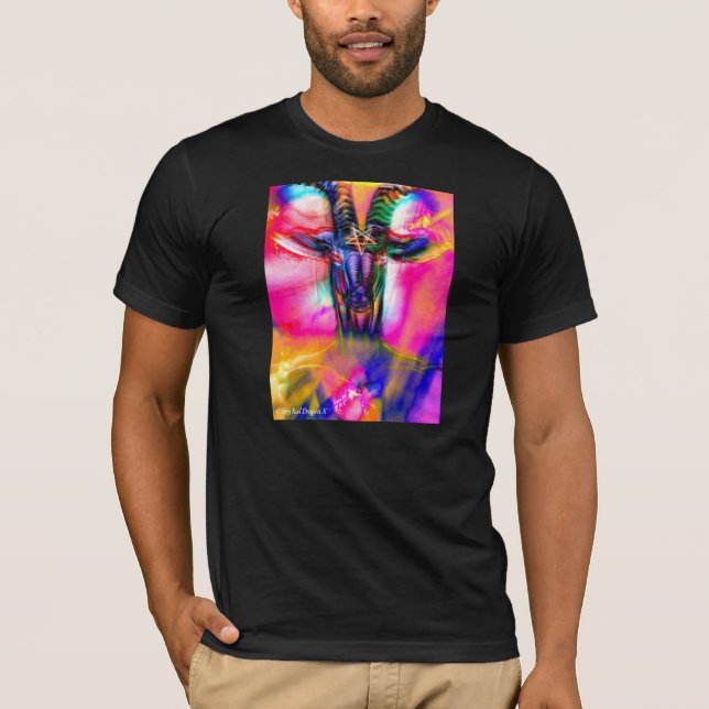 Psychedelic Baphomet T-shirt (Framsida)