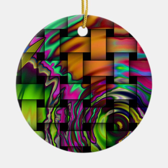 Psychedelic Basket Weave Ornament (Framsidan)