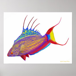 Psychedelic Bells laserfisk Poster
