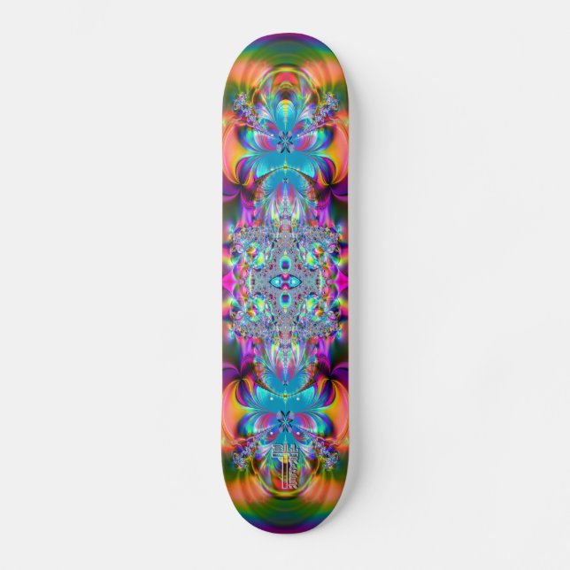 Psychedelic_Billthing_Forth_V2 Skateboard Bräda 20,5 Cm (Framsida)