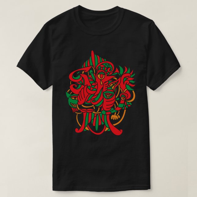 Psychedelic Bird T Shirt (Design framsida)