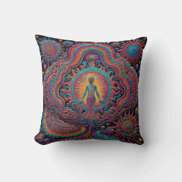 Psychedelic Birth Art Kudde