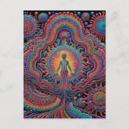 Psychedelic Birth Art Vykort