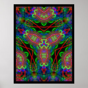 Psychedelic BlackLiTe-inspiration Poster