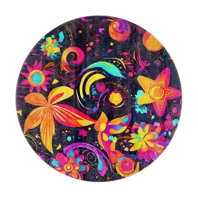 Psychedelic Blommigt Cosmos (Framsidan)