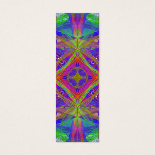 psychedelic bokmärke litet visitkort