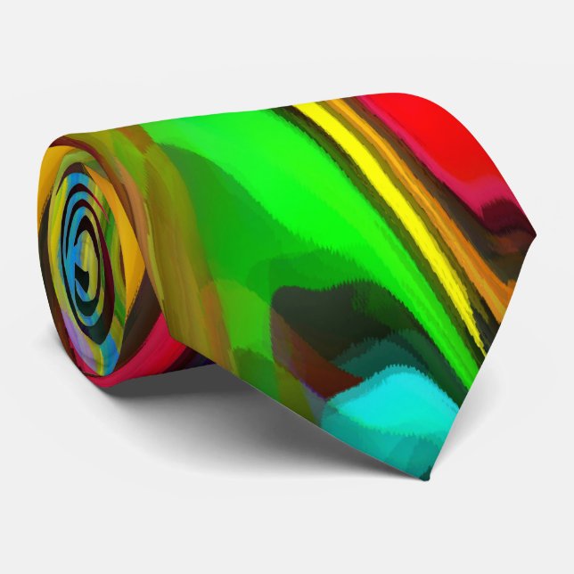 Psychedelic Breakfast modern abstrakt art Slips (Rullad)