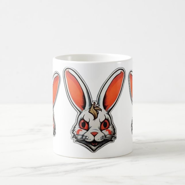 Psychedelic Bunny psycho Classic mugg (Center)
