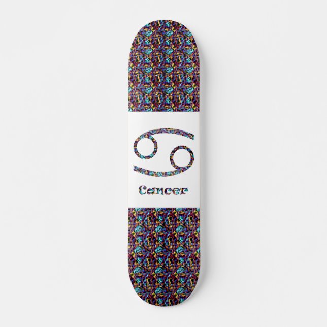 Psychedelic cancer skateboard bräda 21,5 cm (Framsida)