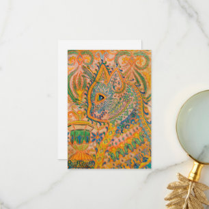 Psychedelic Cat av Louis Wain Tack Kort