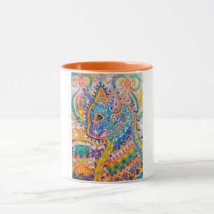 Psychedelic Cat, Louis Wain Mugg