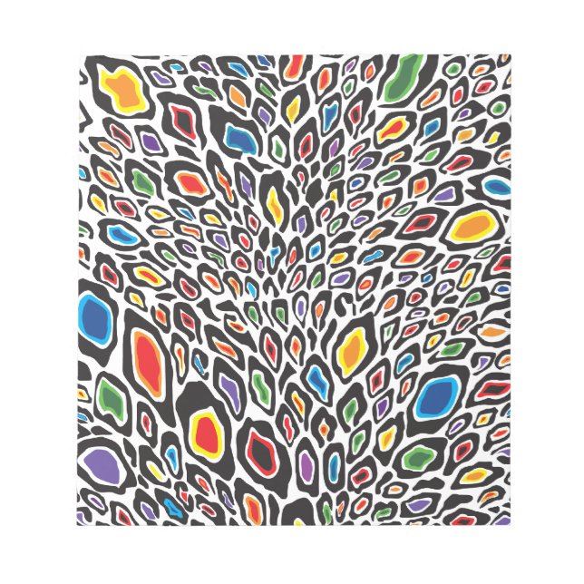 Psychedelic Cheetah Anteckningsblock (Framsida)