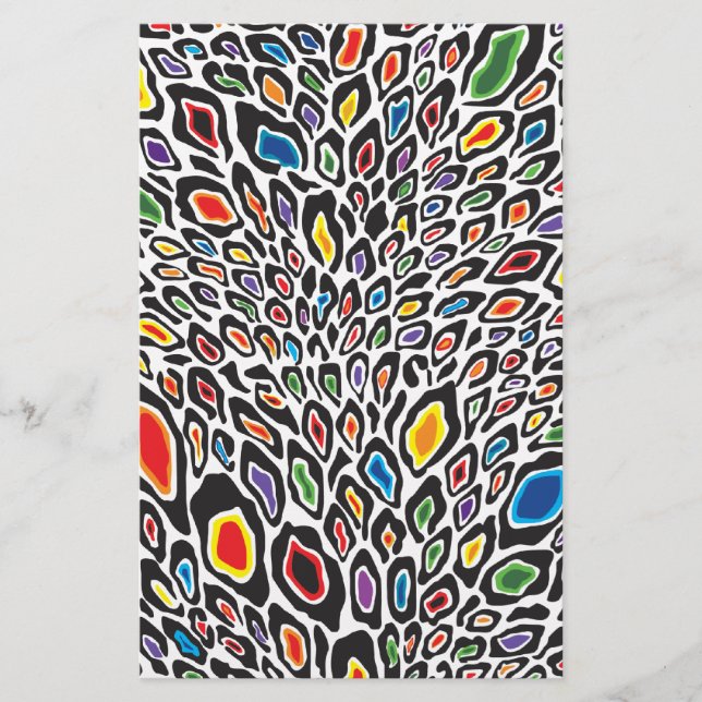 Psychedelic Cheetah Brevpapper (Framsida)