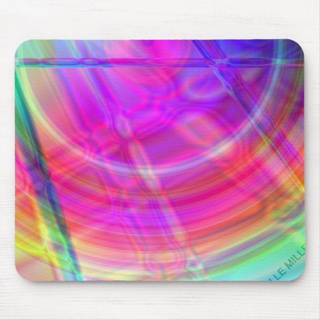 Psychedelic Circle Mousepad Musmatta (Framsidan)