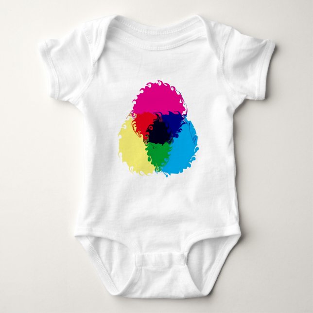 Psychedelic CMYK T-shirt (Framsida)