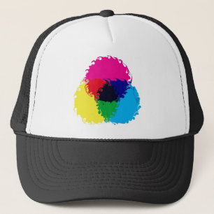 Psychedelic CMYK Truckerkeps
