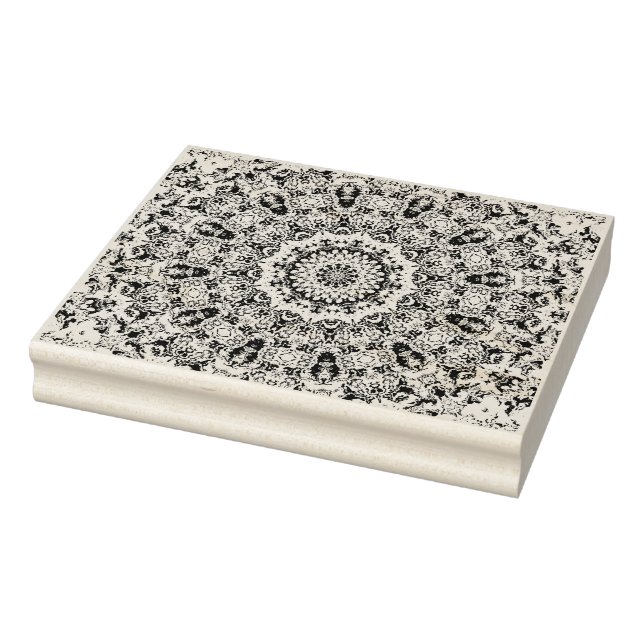 Psychedelic Colorful Ornate Hippie Mandala Stämpel (Stämpel)