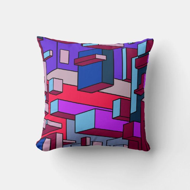 Psychedelic Colorway Dekorativ kudde (Framsida)