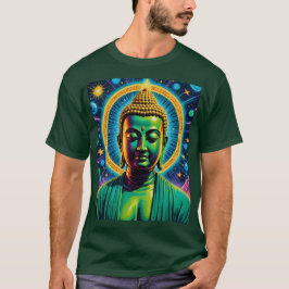 Psychedelic Cosmic Buddha Glow Shirt T Shirt