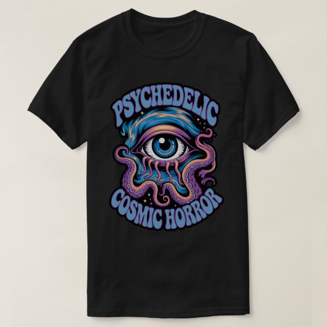 Psychedelic Cosmic Horror T Shirt (Design framsida)