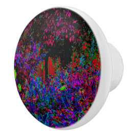 Psychedelic Crimson Red and Black Garden Sunrise Knopp