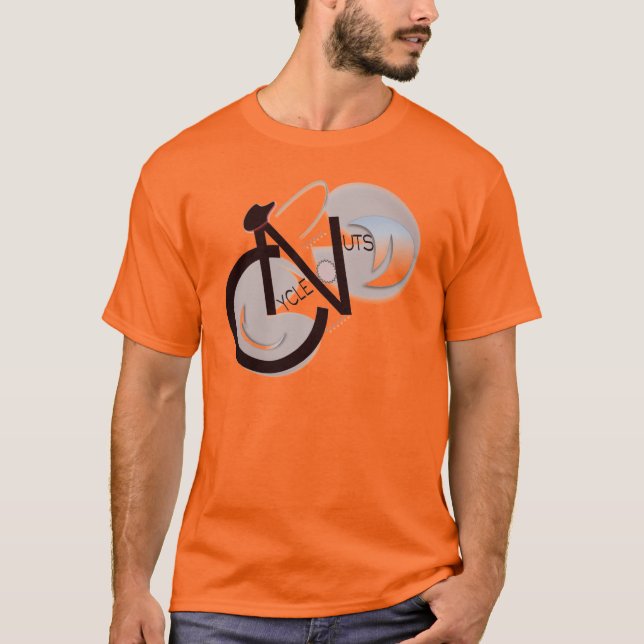 Psychedelic CycleNuts logotyp T T-shirt (Framsida)