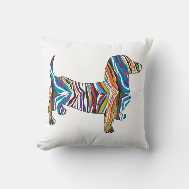 Psychedelic Dachshund Kudde (Framsida)