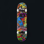 Psychedelic Deck for Skateboarders Mini Skateboard Bräda 18,5 Cm<br><div class="desc">Gör det här Psychedelic Deck för Skateboarders till eget genom att lägga till texten. Om du vill komma åt avancerad redigering går du till "Anpassa den här verktygen" och klickar på "Information",  rulla ner och tryck på länken "klicka för att anpassa ytterligare".</div>