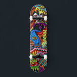 Psychedelic Deck for Skateboarders Mini Skateboard Bräda 18,5 Cm<br><div class="desc">Gör det här Psychedelic Deck för Skateboarders till eget genom att lägga till texten. Om du vill komma åt avancerad redigering går du till "Anpassa den här verktygen" och klickar på "Information",  rulla ner och tryck på länken "klicka för att anpassa ytterligare".</div>