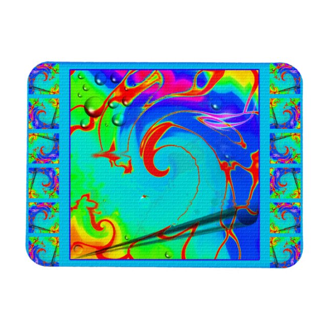 Psychedelic Dimma Magnet (Horisontell)