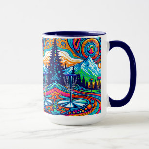 Psychedelic Disk Golf Course Mugg