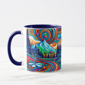 Psychedelic Disk Golf Course Mugg
