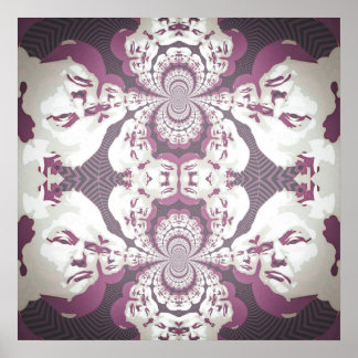 Psychedelic Donald Trump Poster