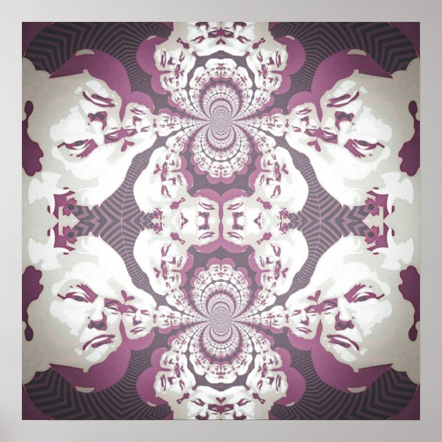 Psychedelic Donald Trump Poster (Framsidan)