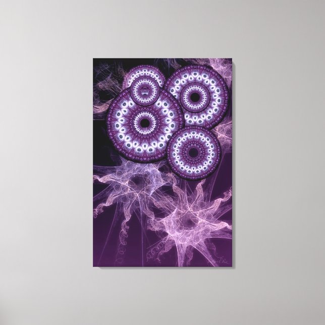 Psychedelic Doorways Lila Fantasy Canvas (Framsida)