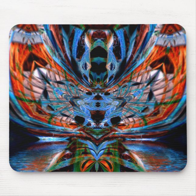 Psychedelic Dragonfly Mousepad Musmatta (Framsidan)