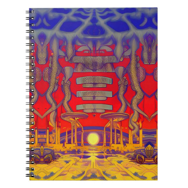 Psychedelic Dreamland Anteckningsbok (Framsidan)