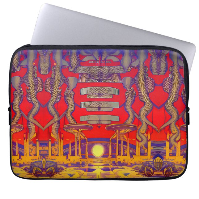 Psychedelic Dreamland Laptop Fodral (Framsidan)