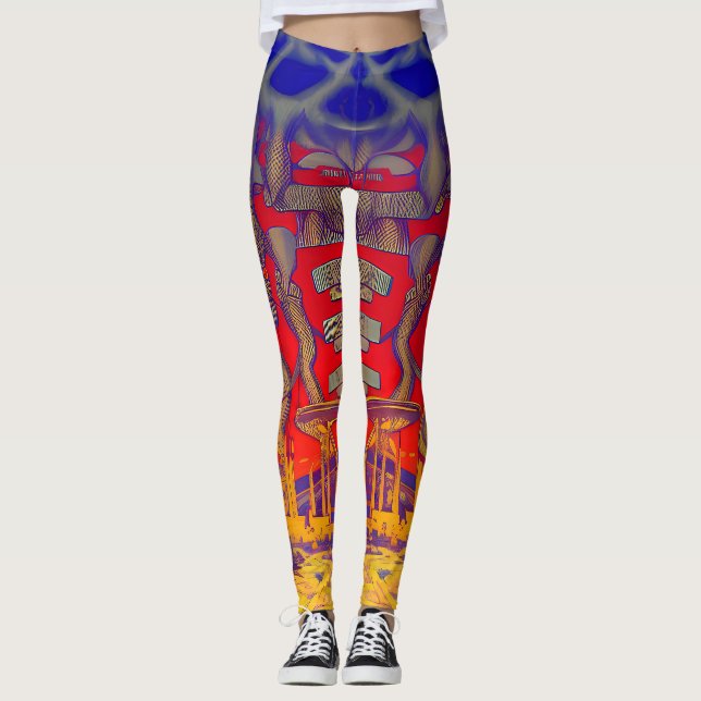 Psychedelic Dreamland Leggings (Framsida)