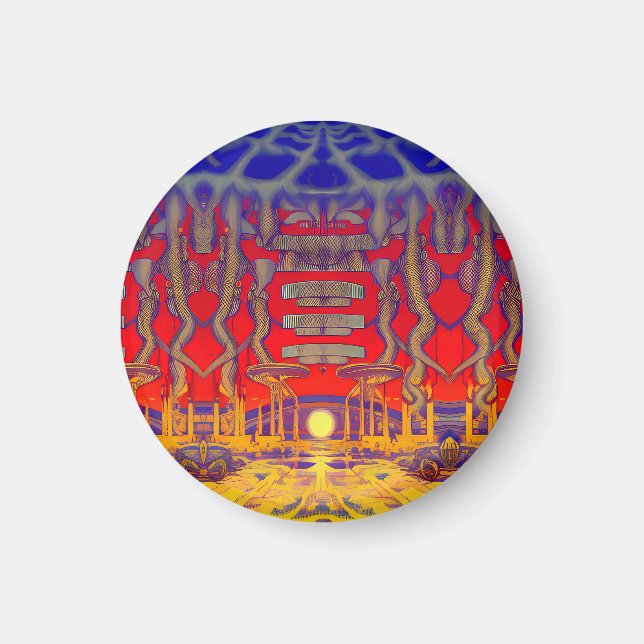 Psychedelic Dreamland Magnet (Framsidan)