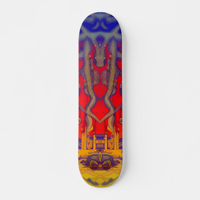 Psychedelic Dreamland Mini Skateboard Bräda 18,5 Cm (Framsida)