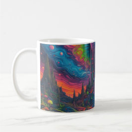 Psychedelic Dreamscape Kaffemugg