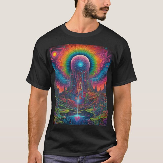 Psychedelic Dreamscape T Shirt (Framsida)