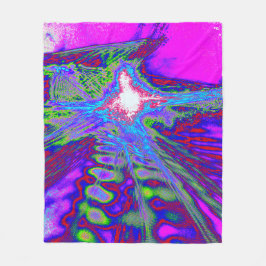 Psychedelic Energy Blanket Fleecefilt